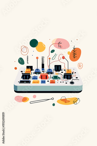 Exploded View of Custom Keyboard Switch Parts