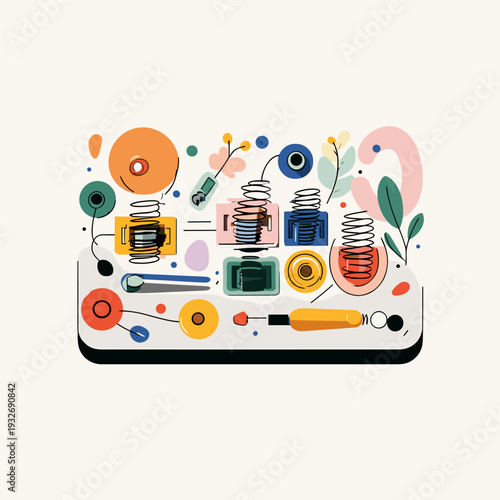 Exploded View of Custom Keyboard Switch Parts