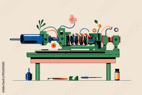 Exploded View of Custom Mechanical Switch