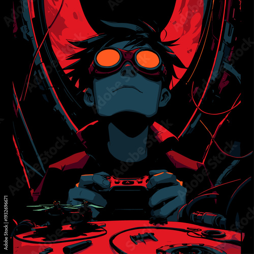 FPV Pilot Racing Drone Through Gates