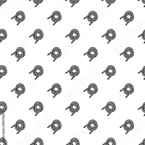 Repeating pattern showing outline of a coil spring symbol on a white background
