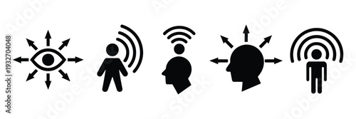 Awareness Icons, Collection of Conscious People Symbols in Modern Graphic Design, Editable Vector Graphics for Social Campaigns