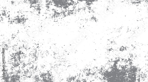 Grey distressed texture overlay with speckles and grunge effect on white background