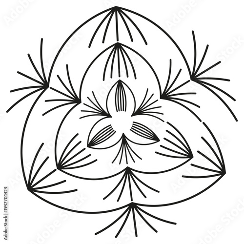 Fluorescent floral pattern. Extraordinary black backgrounds. Magnificent Vector illustration. Descriptive ten detail.