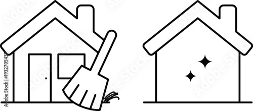 A visual metaphor comparing cleaning and achieving dreams or aspirations in life