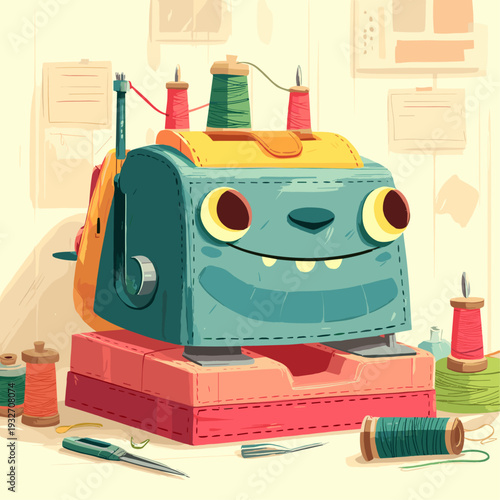 Leather Stitching Pony Holding Wallet Tools