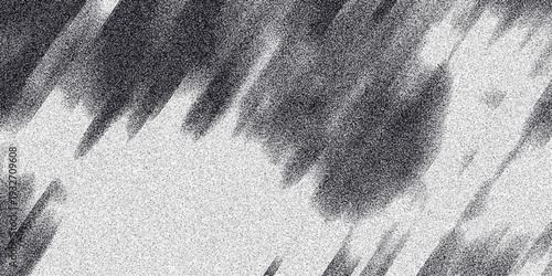 Abstract monochrome background with diagonal brushstroke-like dark areas and a bright grainy texture creating a sense of movement and artistic expression for design