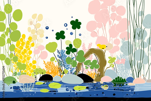 Minimal Aquascape Planted Tank With Driftwood