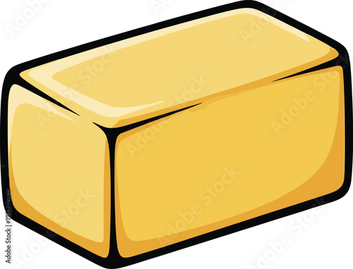 Cute cartoon a illustrator vector butter