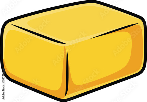 Cute cartoon a illustrator vector butter