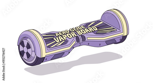 Purple Hoverboard Self-Balancing Scooter