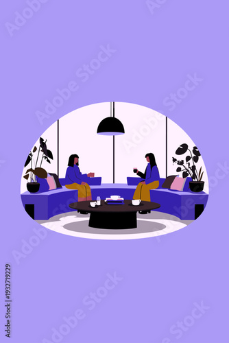 Modern Sunken Conversation Pit Living Room