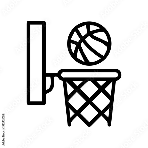 Basketball Hoop Score Icon