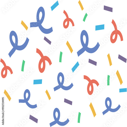 Colorful Confetti and Streamers