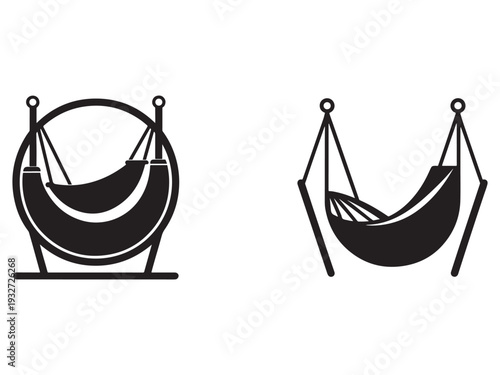Hammock and stand illustrations for relaxation and outdoor furniture design  hammock  stand  outdoor furniture