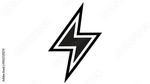 Black lightning bolt icon