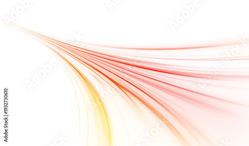 Fiery red neon rays flash across a dark digital highway, symbolizing power and acceleration. Intense glowing edges define the motion. Suitable for automotive and tech designs.