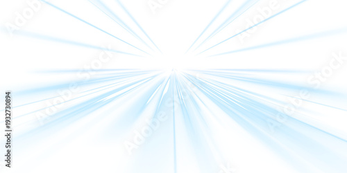 Konstfotografi Icy blue laser lines cut sharply through a smoky dark background, forming a sleek high-speed track