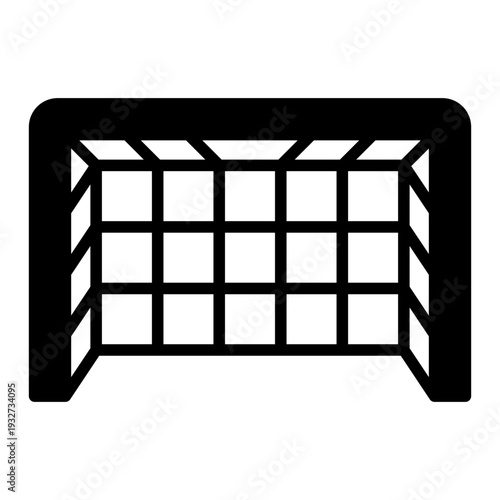 Goal Box Football Soccer Glyph Icon