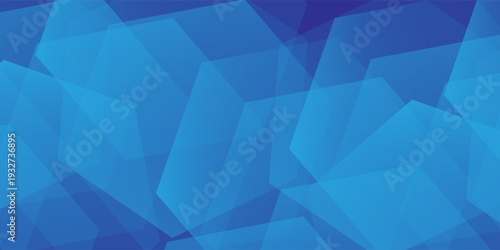 Simple blue background with glowing geometric lines. Blue gradient abstract modern art