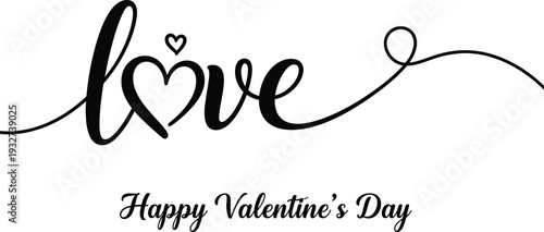 Valentine's day greeting card with heartfelt love message