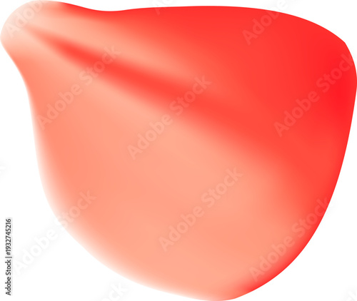 Tender spring red coral flower flow. Aroma of cherry blossoms. Floral air vortex. Magic spring dust petals splash. Design for gift, card, package. Vector illustration.