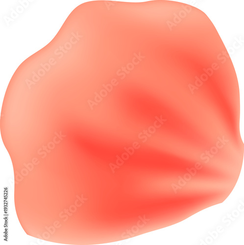 Tender spring red coral flower flow. Aroma of cherry blossoms. Floral air vortex. Magic spring dust petals splash. Design for gift, card, package. Vector illustration.