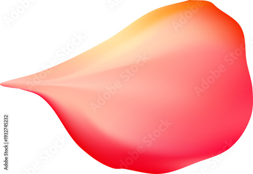 Tender spring red coral flower flow. Aroma of cherry blossoms. Floral air vortex. Magic spring dust petals splash. Design for gift, card, package. Vector illustration.