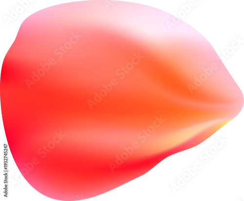 Tender spring red coral flower flow. Aroma of cherry blossoms. Floral air vortex. Magic spring dust petals splash. Design for gift, card, package. Vector illustration.