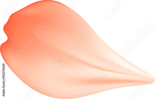 Tender spring red coral flower flow. Aroma of cherry blossoms. Floral air vortex. Magic spring dust petals splash. Design for gift, card, package. Vector illustration.