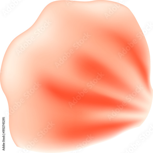 Tender spring red coral flower flow. Aroma of cherry blossoms. Floral air vortex. Magic spring dust petals splash. Design for gift, card, package. Vector illustration.