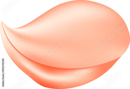 Tender spring red coral flower flow. Aroma of cherry blossoms. Floral air vortex. Magic spring dust petals splash. Design for gift, card, package. Vector illustration.