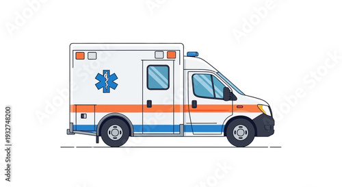 Ambulance Emergency Medical Vehicle Illustration