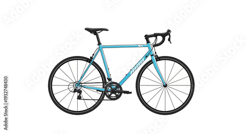 Light Blue Road Bicycle