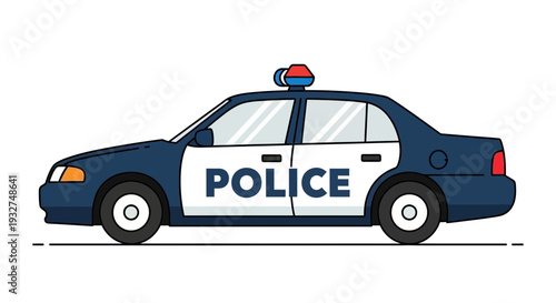 Police Car Illustration
