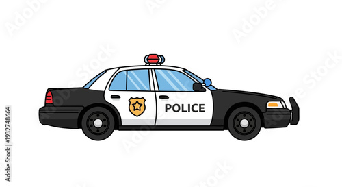 Police Car Illustration