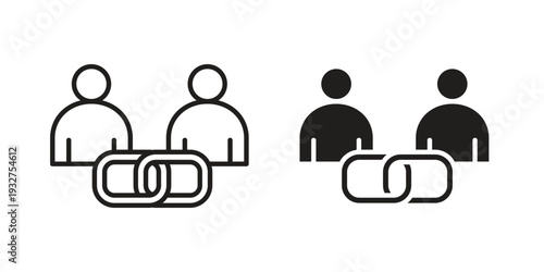 Affiliate link icon Symbol for App and Web UI Design Vectors