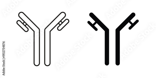 Antibody icon Symbol for App and Web UI Design Vectors