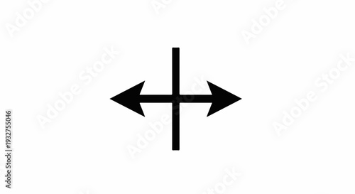 Simple directional arrows symbol indicating movement or selection on a white background