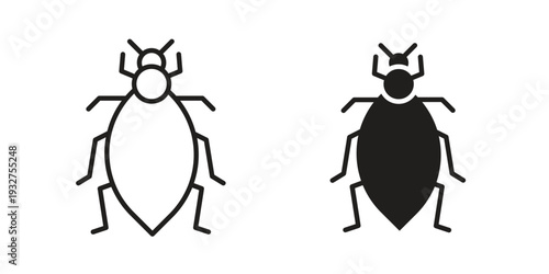 Bedbug icon Symbol for App and Web UI Design Vectors