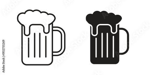 Beer icon Symbol for App and Web UI Design Vectors