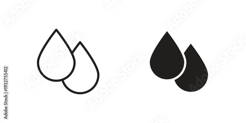 Blood drop icon Symbol for App and Web UI Design Vectors