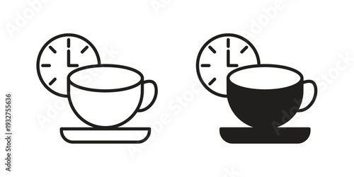 Break icon Symbol for App and Web UI Design Vectors