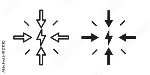 Conflict icon Symbol for App and Web UI Design Vectors
