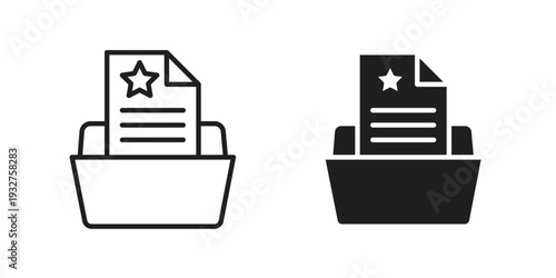 Criminal record icon Symbol for App and Web UI Design Vectors