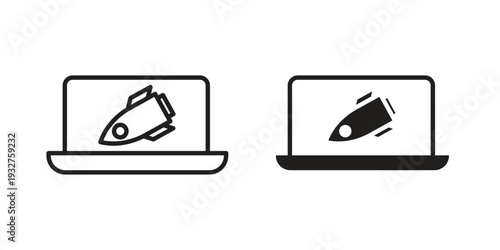 DOS icon Symbol for App and Web UI Design Vectors