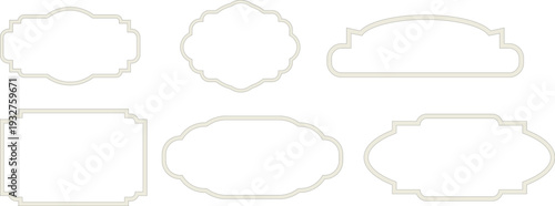 A collection of various metal frame shapes