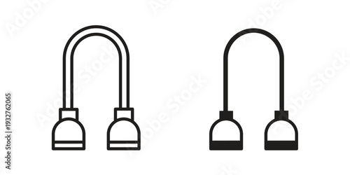 Exercise bands icon Symbol for App and Web UI Design Vectors