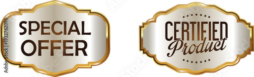 Special offer and certified product labels