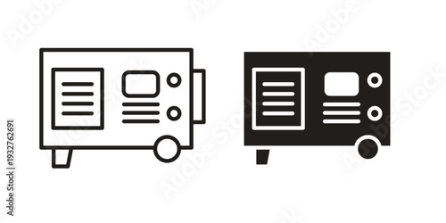 Generator icon Symbol for App and Web UI Design Vectors